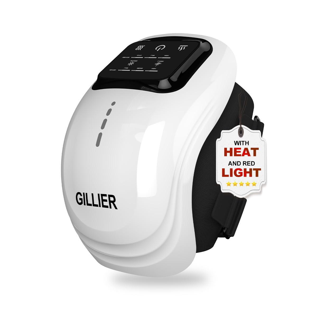GILLIER knee massager front view highlights ergonomic design for easy home use