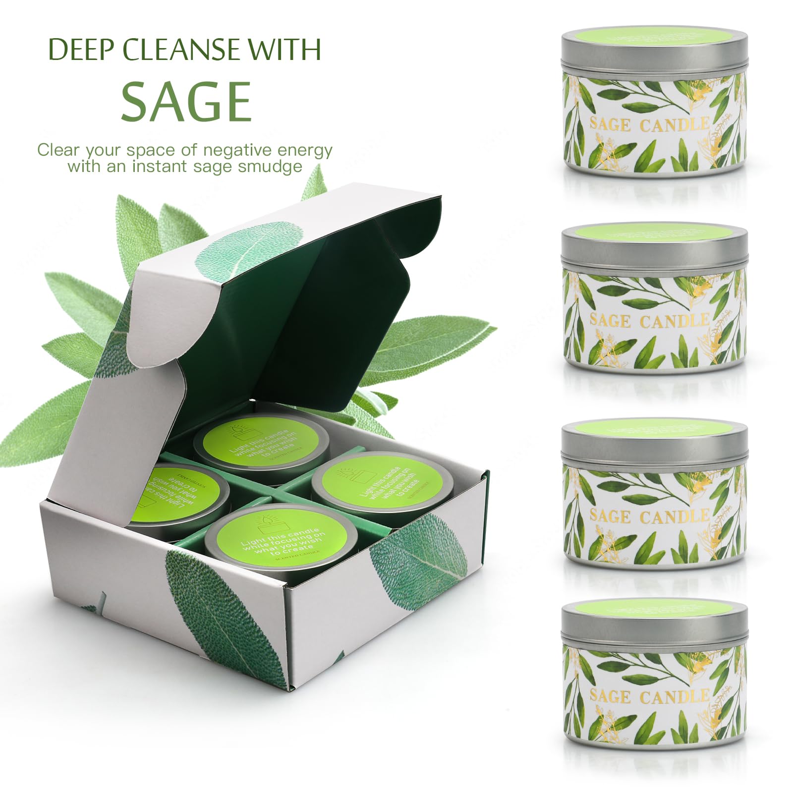 Gisly recyclable candle jar doubles as decor or storage.