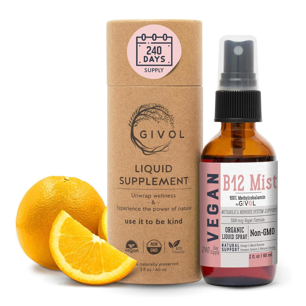 GIVOL B12 Mist bottle spray for quick absorption and easy daily use.