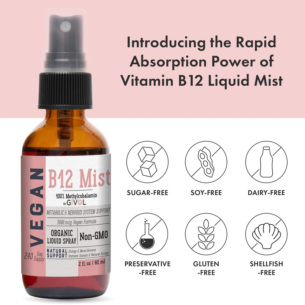 GIVOL B12 Mist glycerin base emphasizes mild sweetness and clean texture.