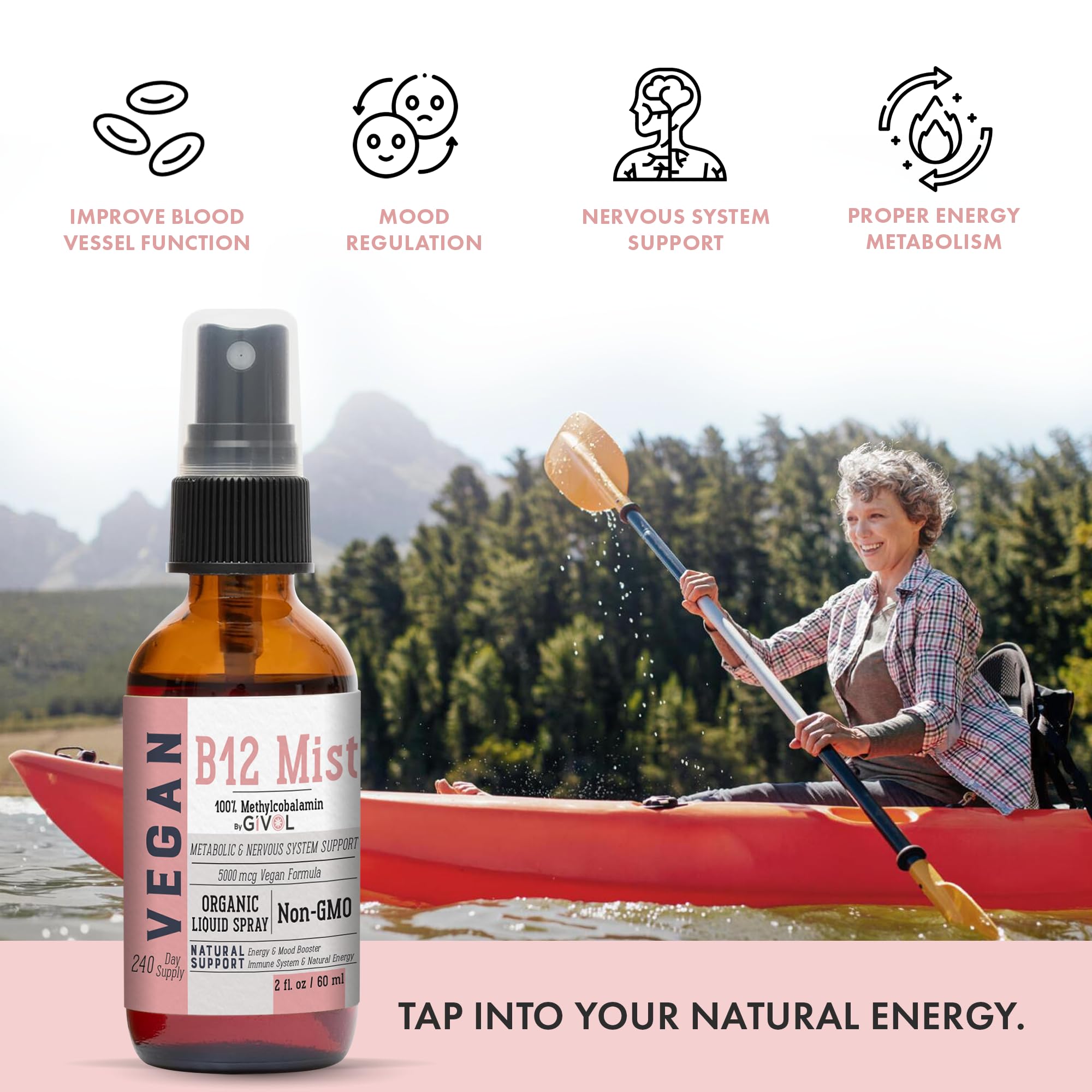 GIVOL B12 Mist orange extract note contributes natural flavor without additives.