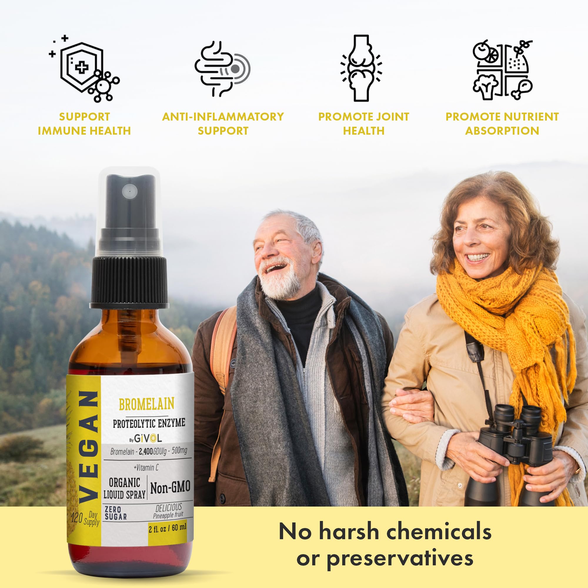 GIVOL liquid supplement drops convey quick absorption and versatile use.