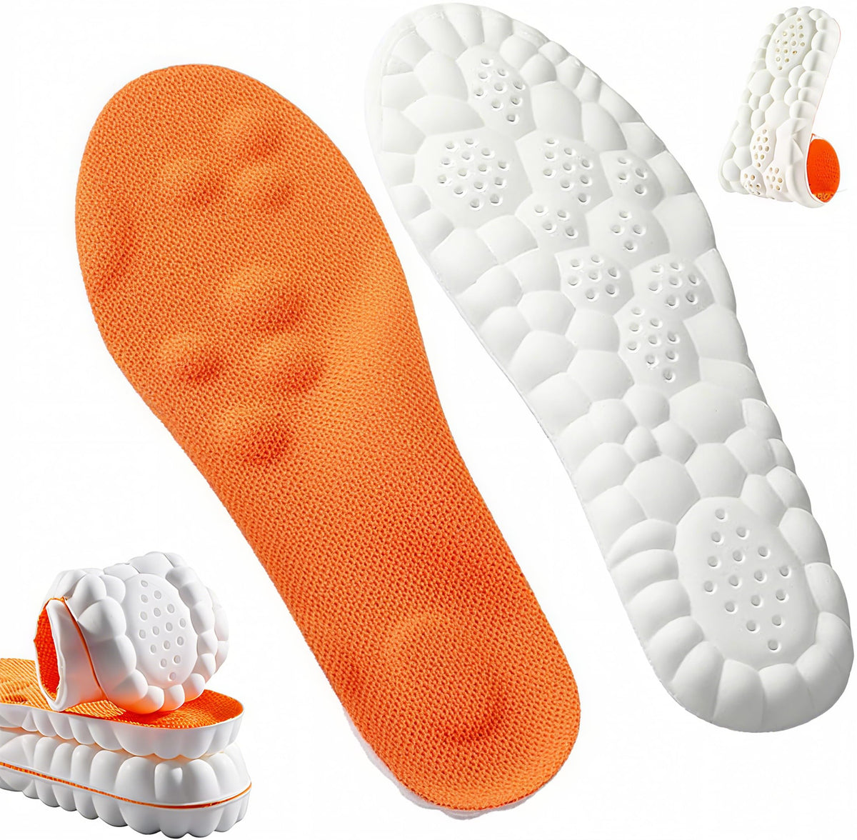 Giwytey 4D Cloud Insole with breathable fabric for cool feet and comfort.