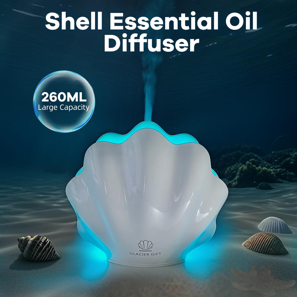 GLACIER GIFT 260ml diffuser delivering continuous mist for large spaces.