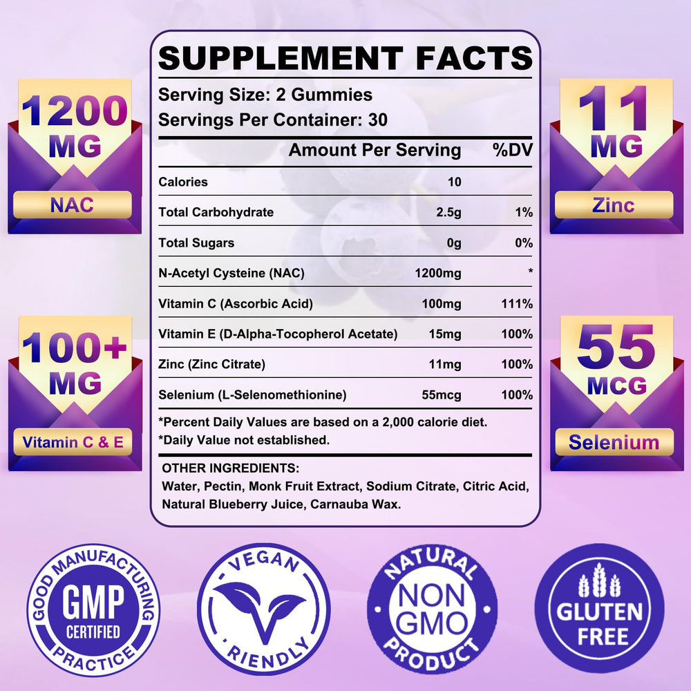GlaGmrry NAC gummies immune support for seasonal wellness.