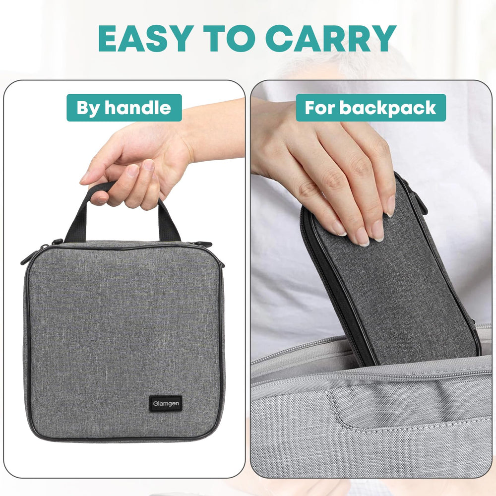Glamgen carry handle enables easy transport through airports and hotels.