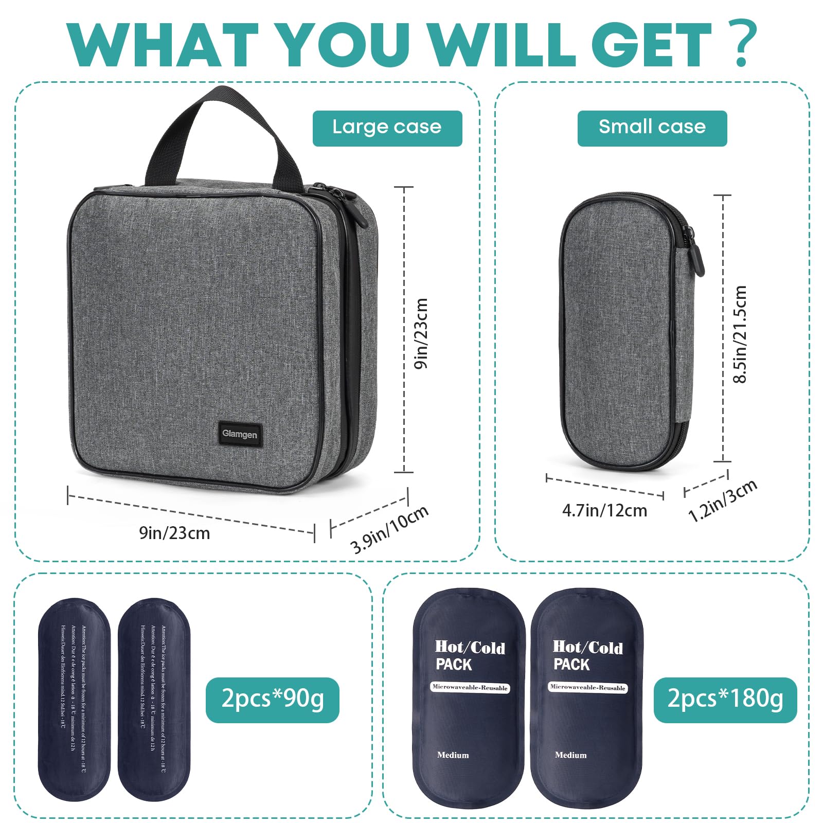 Glamgen travel scenario ready for managing diabetic supplies on the go.