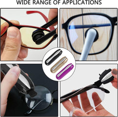 Glasses Cleaner compact black: pocket-friendly tool for quick smudge removal.