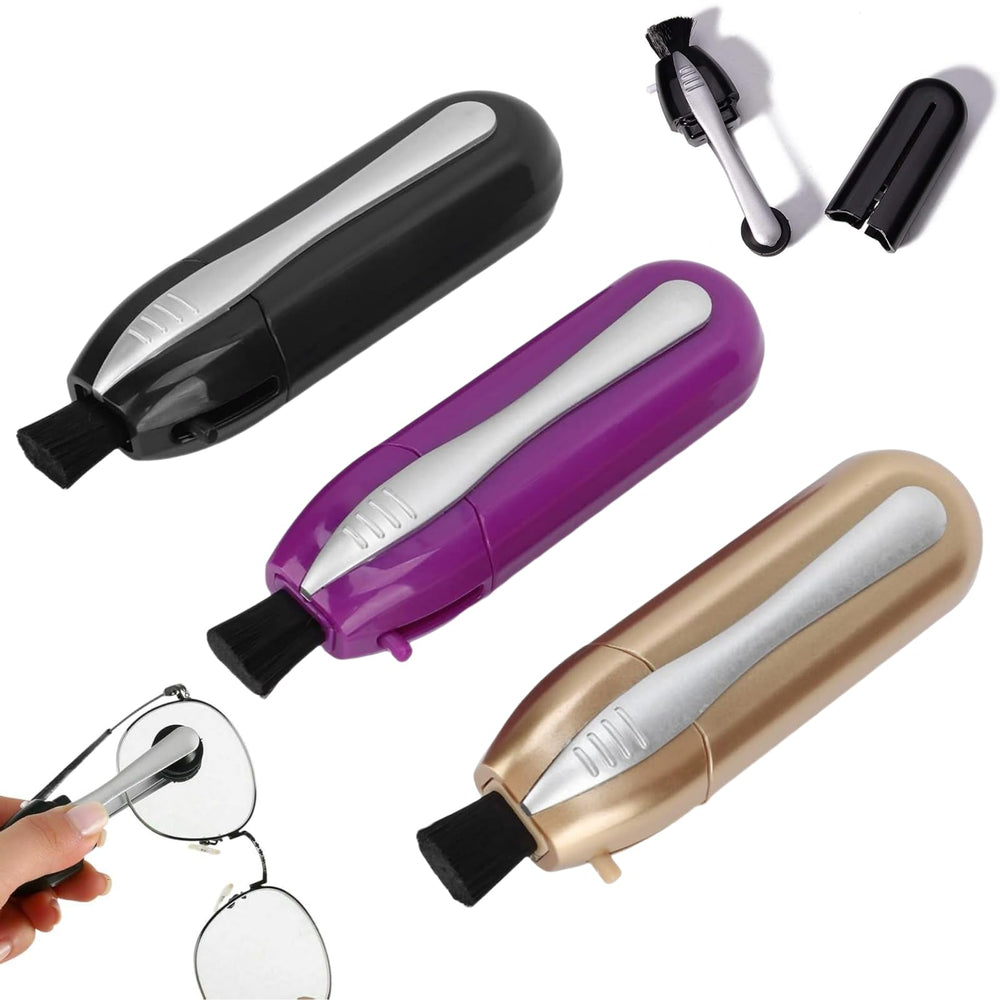 Glasses Cleaner compact purple: portable lens care for on-the-go clarity.