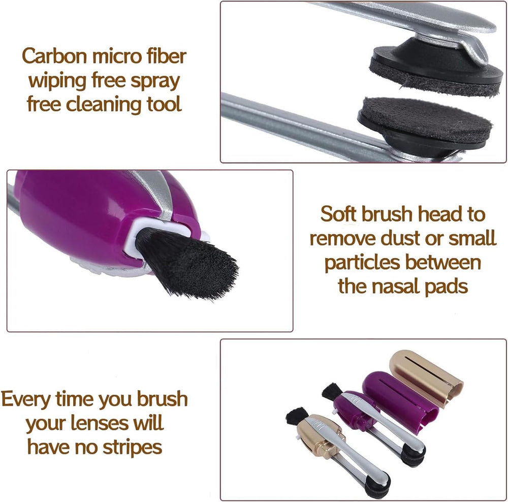 Glasses Cleaner microfiber pad close-up: gentle cleaning without coating damage.