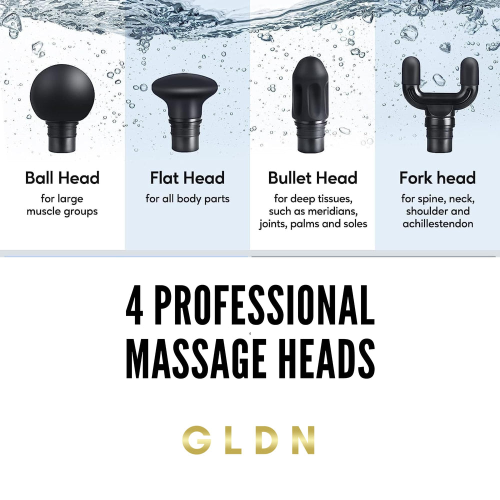 GLDN Mini Massage Gun compact, travel-friendly form for on-the-go recovery.