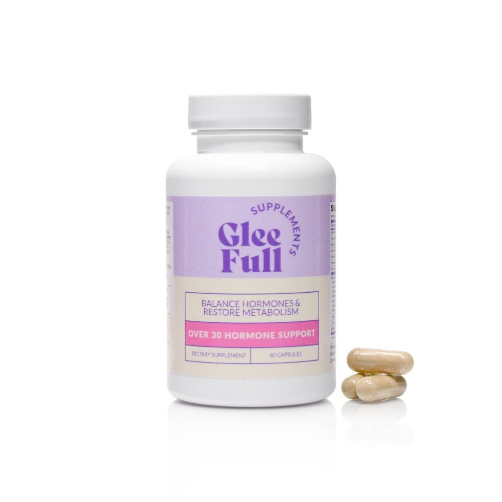 gleefull-sups-over-30-hormone-support-gut-health-illustration suggests digestive comfort and bloating relief potential