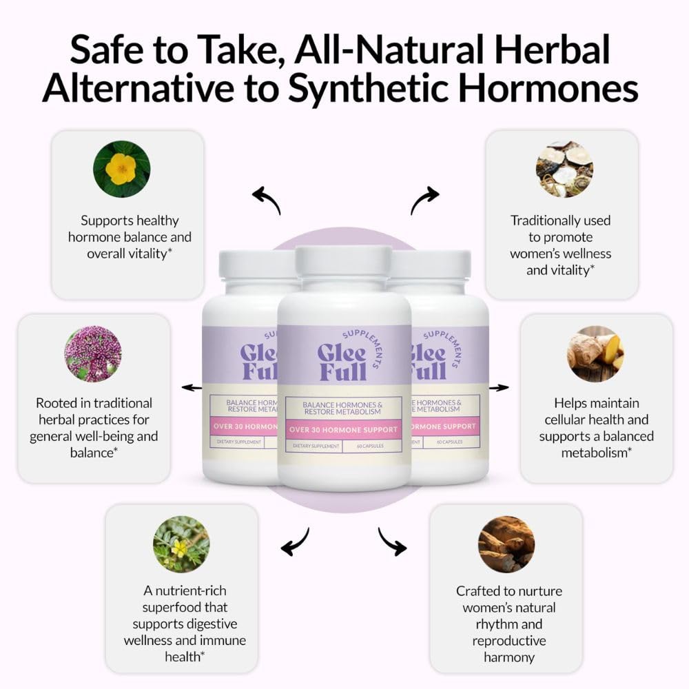 gleefull-sups-over-30-hormone-support-tribulus-terrestris completes the balance-focused blend for wellness routines