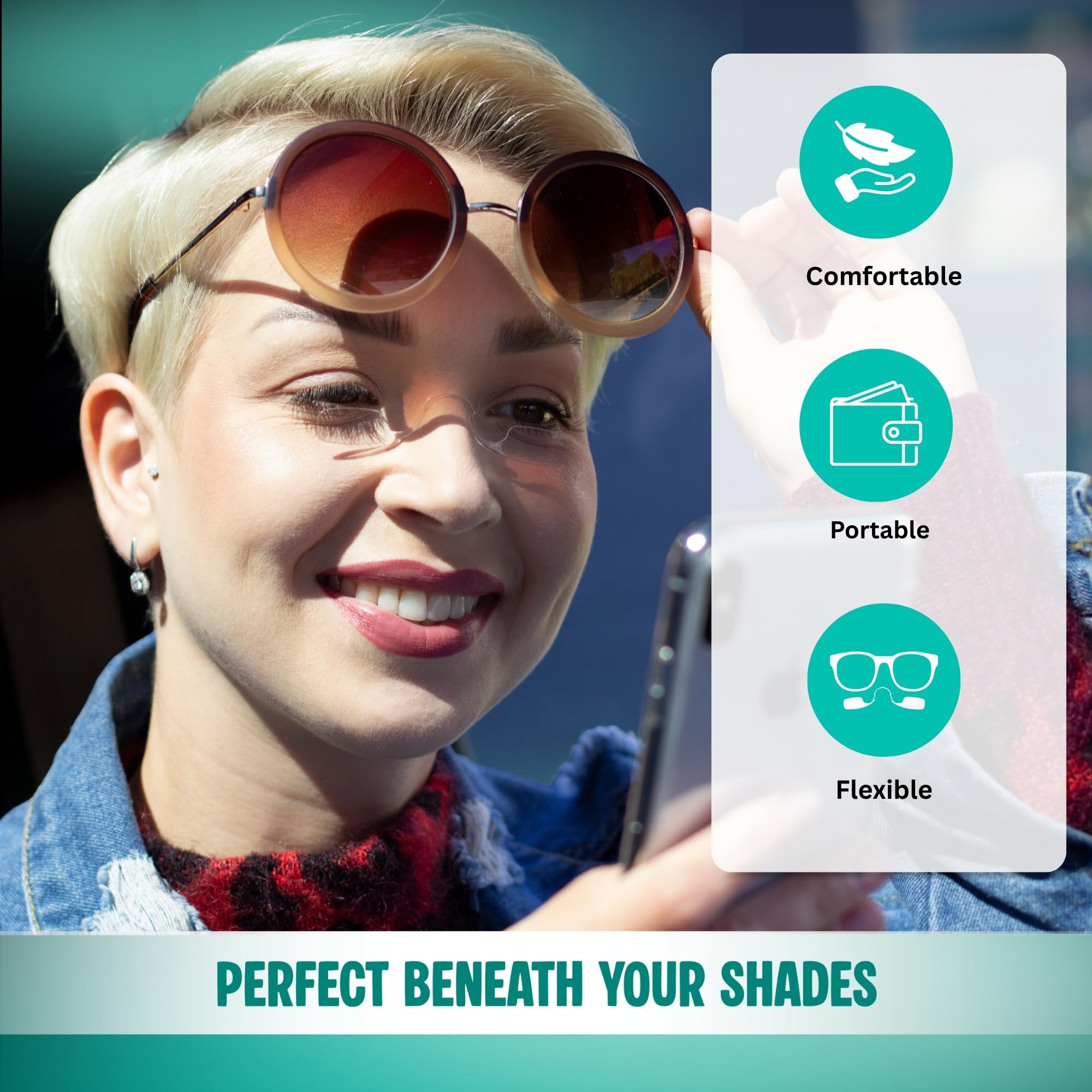 Glens carbon-pack reading glasses in use highlight comfortable magnification options.
