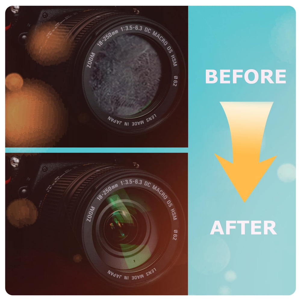 GlintFy wipe packet close-up demonstrates moisture and freshness.