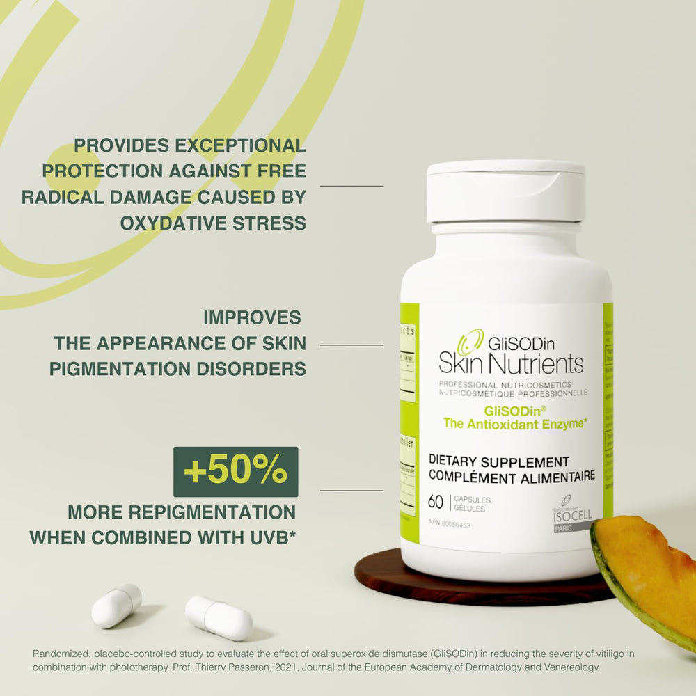 GliSODin Skin Nutrients dosage scene ready for daily use.
