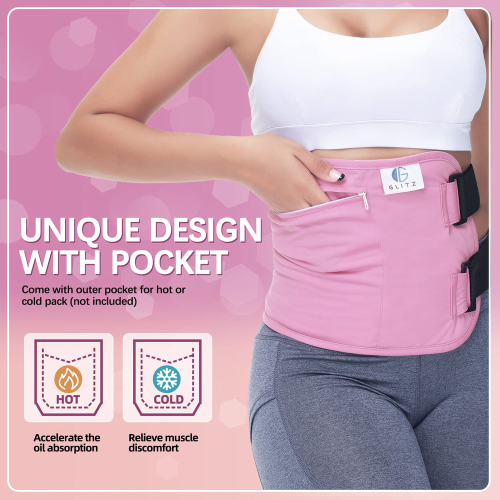 glitz Compresa de aceite de ricino wrap adecuada para uso diario y nocturno