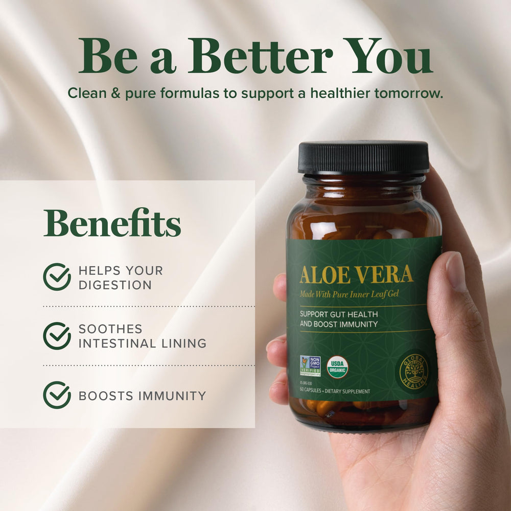 Global Healing Center Aloe Vera Bio-Active nutrient panel highlights 200+ bioactive compounds