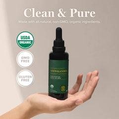 Global Healing Center Ashwagandha Drops glass droplet detail for bioavailability