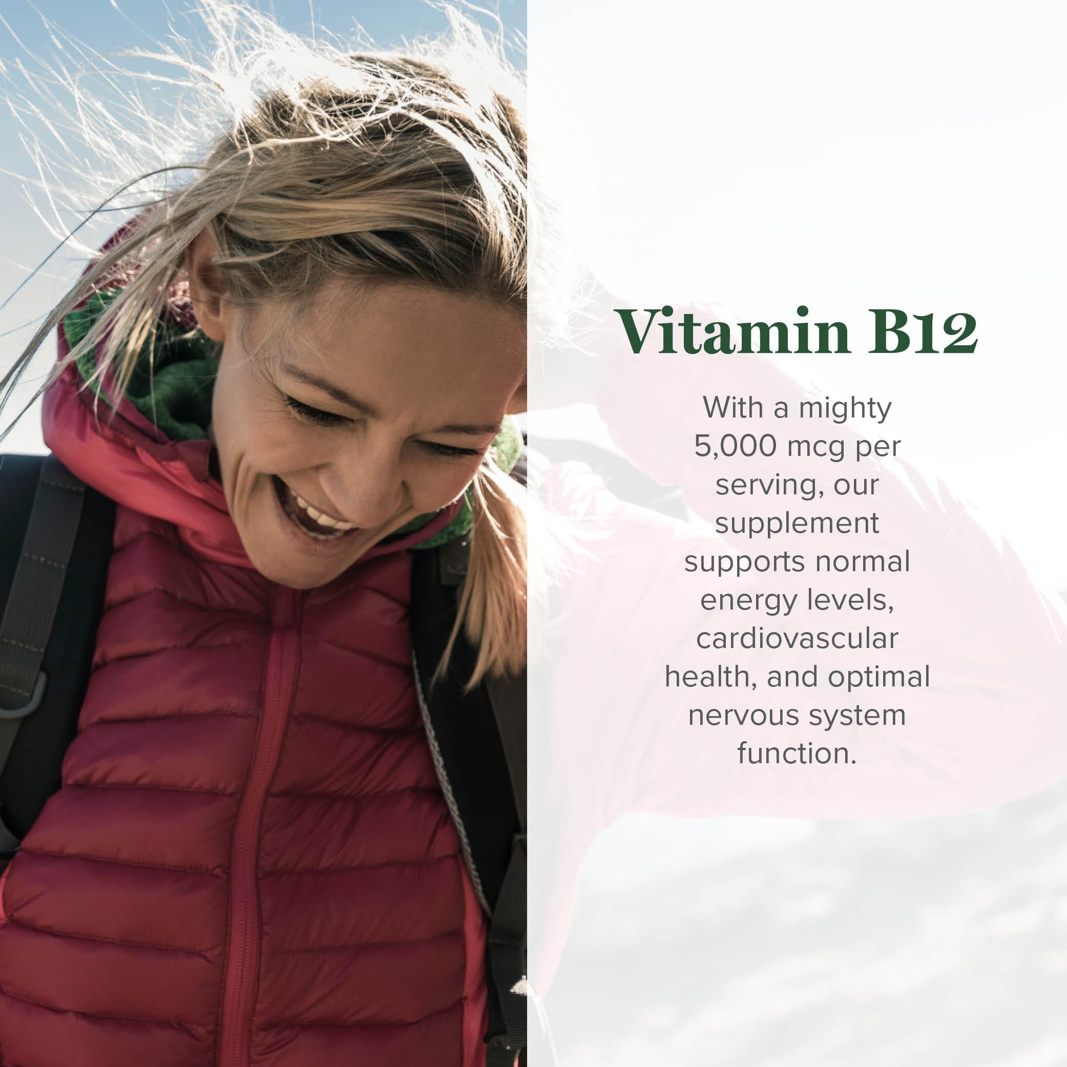 Global Healing Center B12 Drops dropper in action for easy sublingual dosing.
