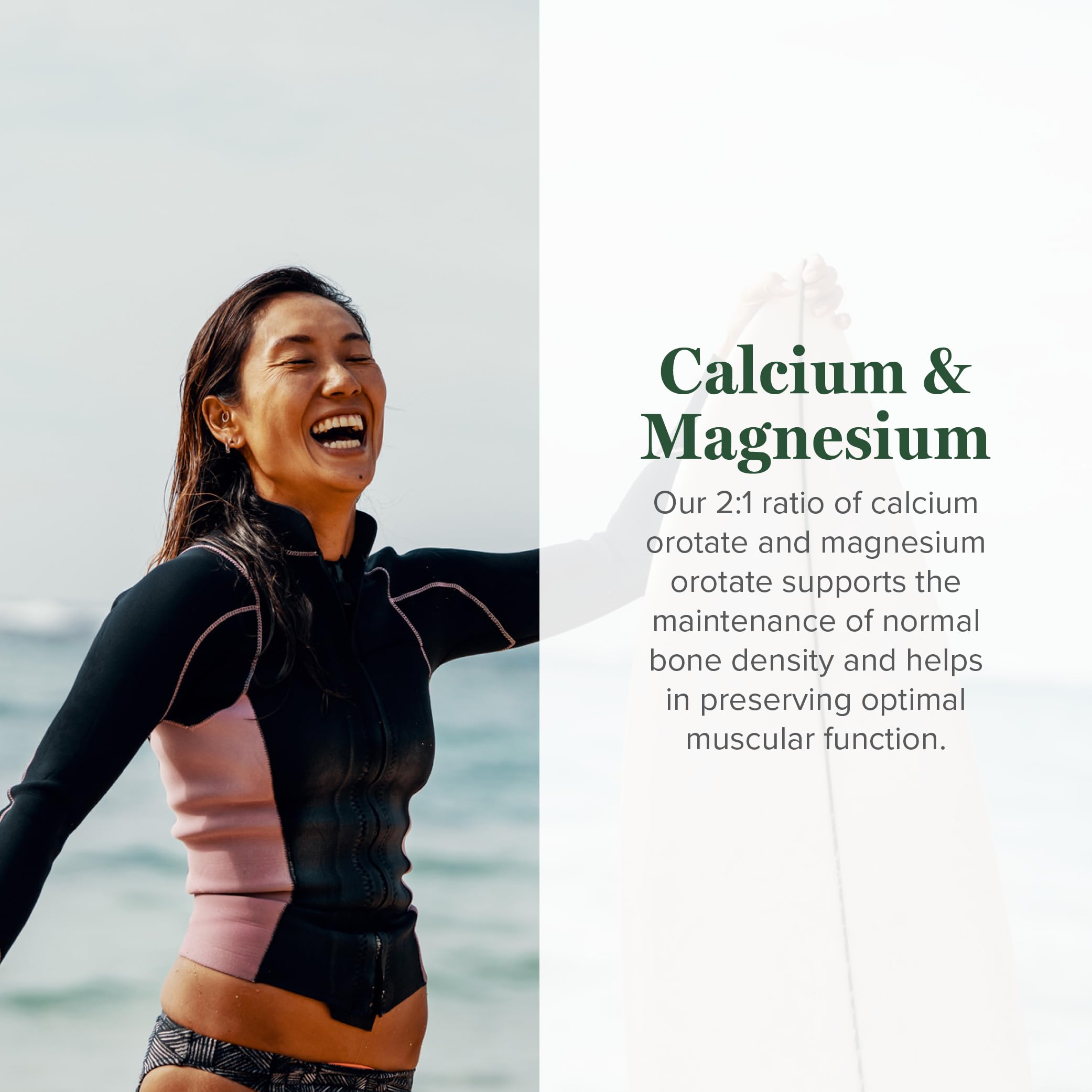 Global Healing Center calcium magnesium orotate tablets highlight easy daily supplementation