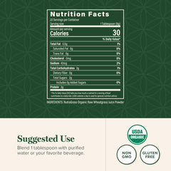Global Healing Center NutraGrass 33:1 extract scoop highlights concentrated greens for immune-friendly energy.