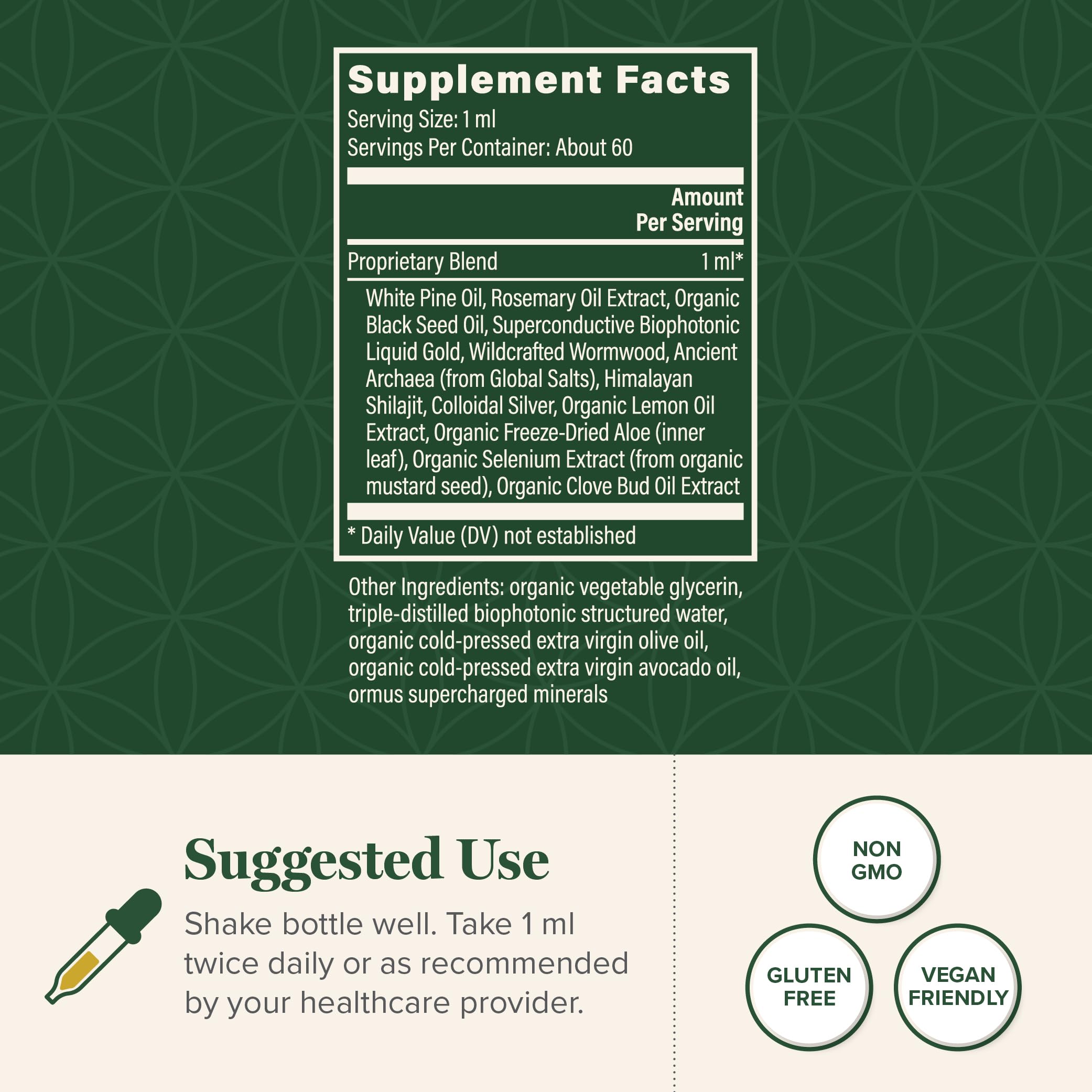 Global Healing Paratrex II capsules prepared for targeted digestive support