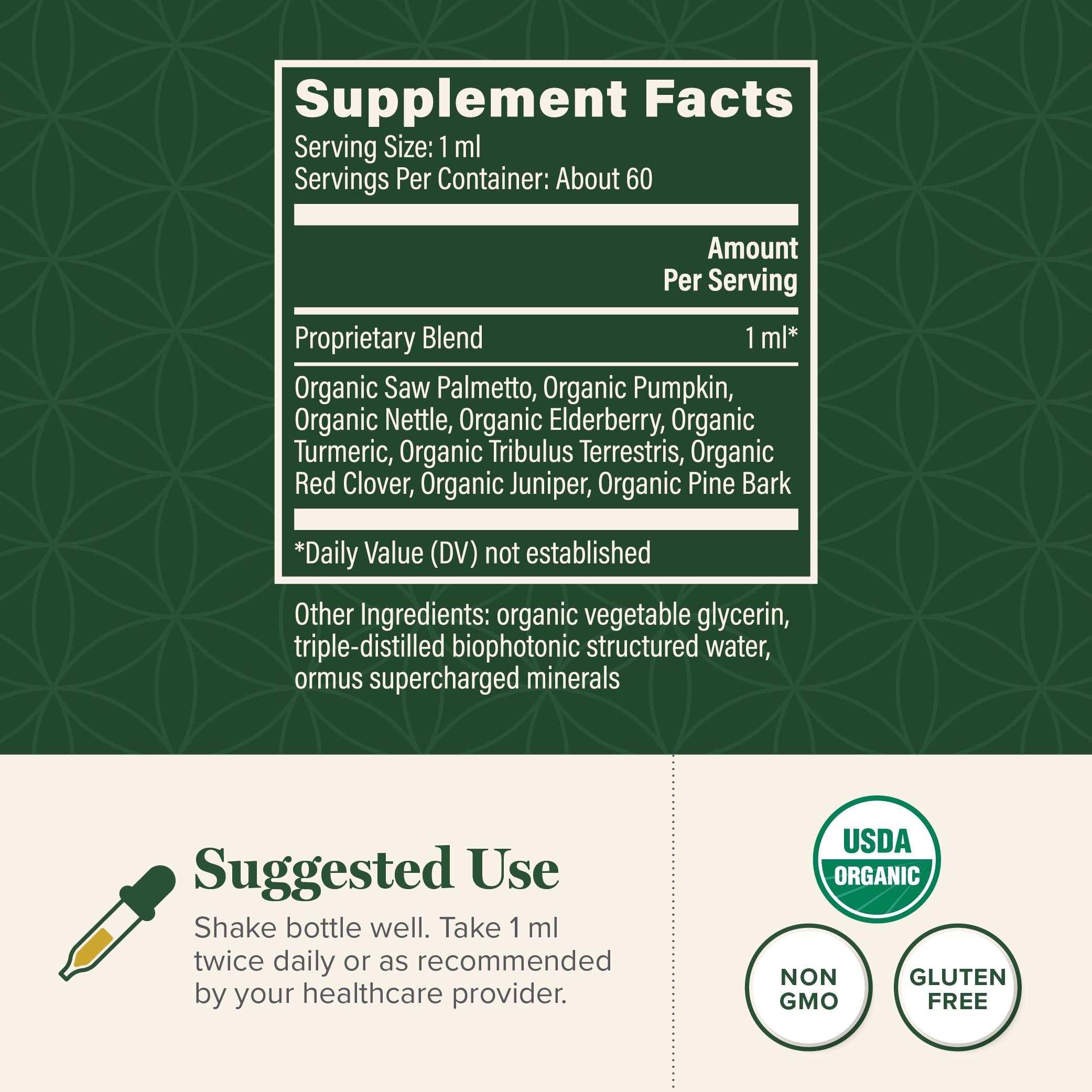 Global Healing Center Prostate Health ingredients list highlights key botanicals