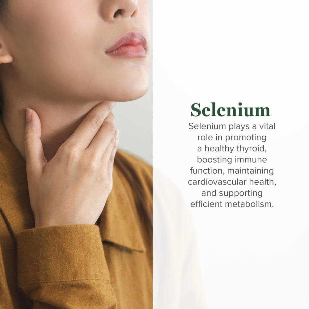 Global Healing Center Selenium 200mcg drops organic mustard seed ingredients emphasize easy dosing.