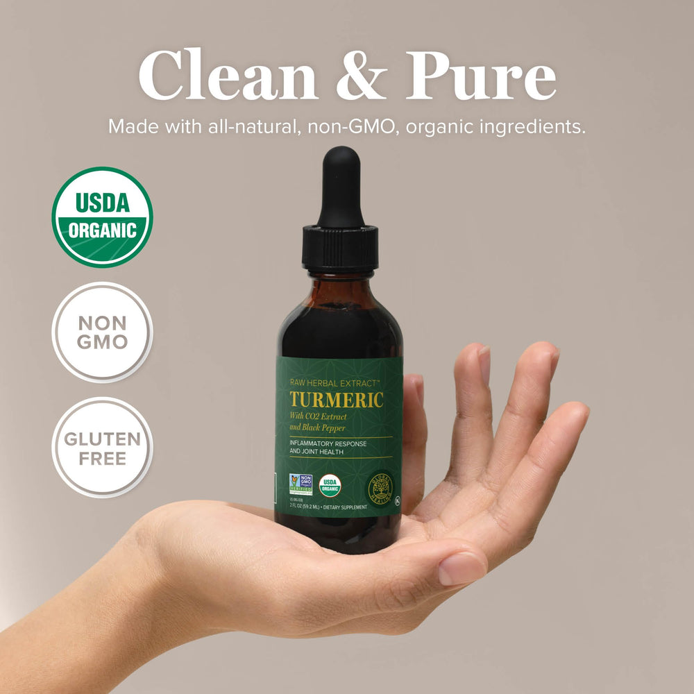 Global Healing Center Turmeric Drops for digestive comfort and daily routine use.