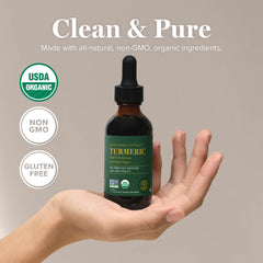 Global Healing Center Turmeric Drops for digestive comfort and daily routine use.