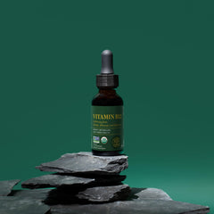 Global Healing Center B12 5000 mcg dropper dispensing convenient sublingual drops.
