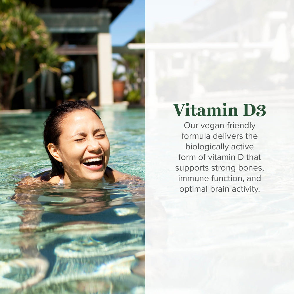 Global Healing Center Vitamin D3 drops with dropper for precise dosing.