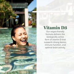 Global Healing Center Vitamin D3 drops with dropper for precise dosing.