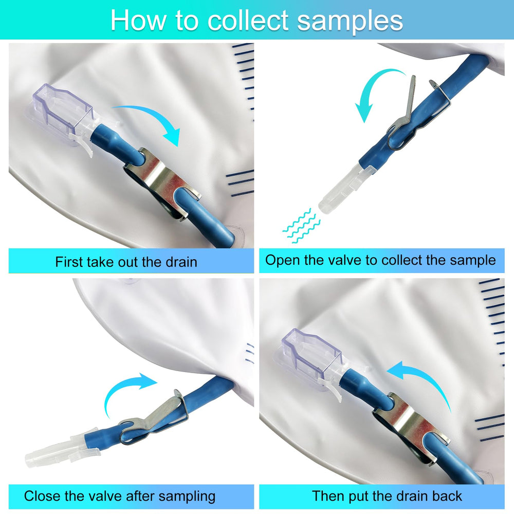 GlobalRoll bag hook and hanger secured to a bedrail for bedside use
