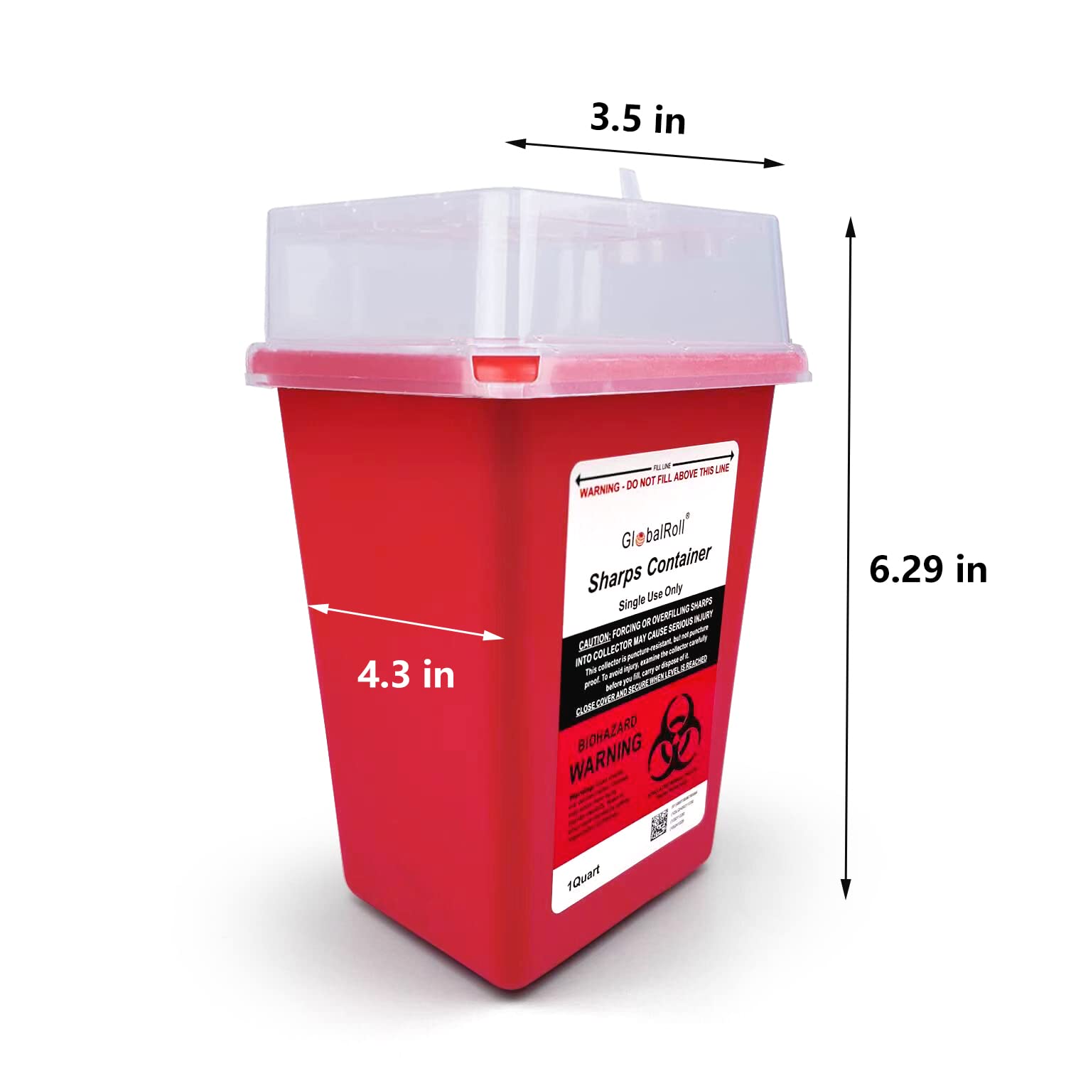 GlobalRoll portable container with side handle ideal for on-the-go use
