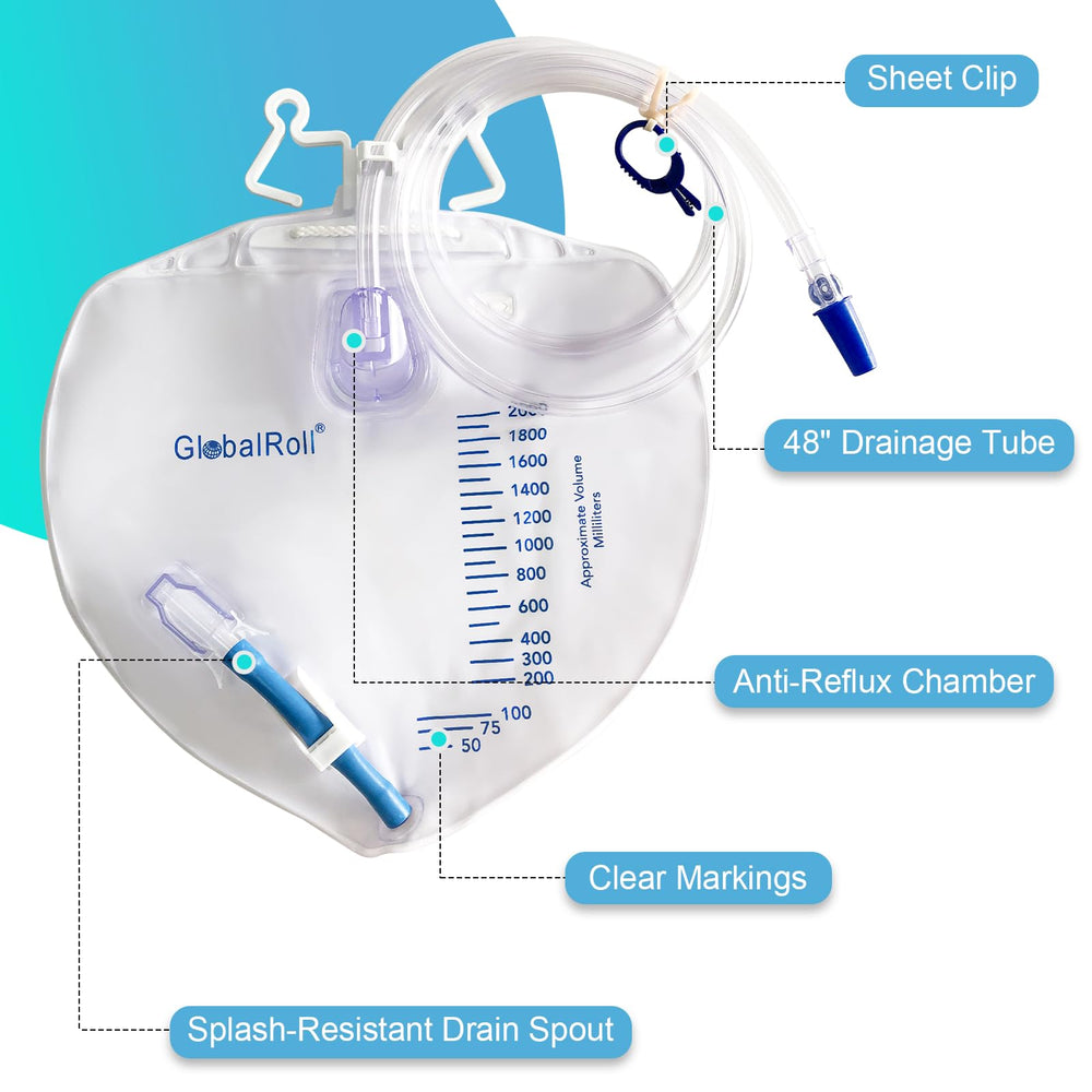 GlobalRoll 2000 mL capacity bag ready for extended use.