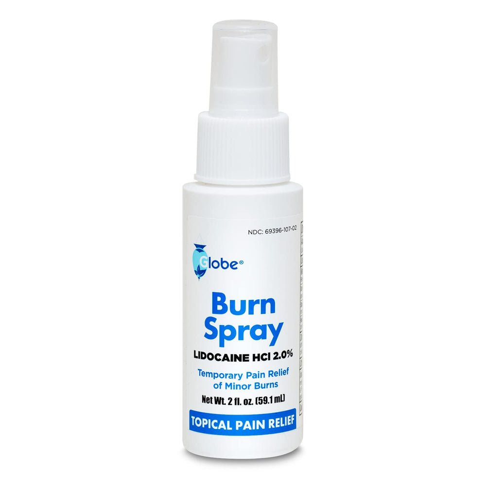 Globe Burn Spray 2 oz bottle for minor burn relief.