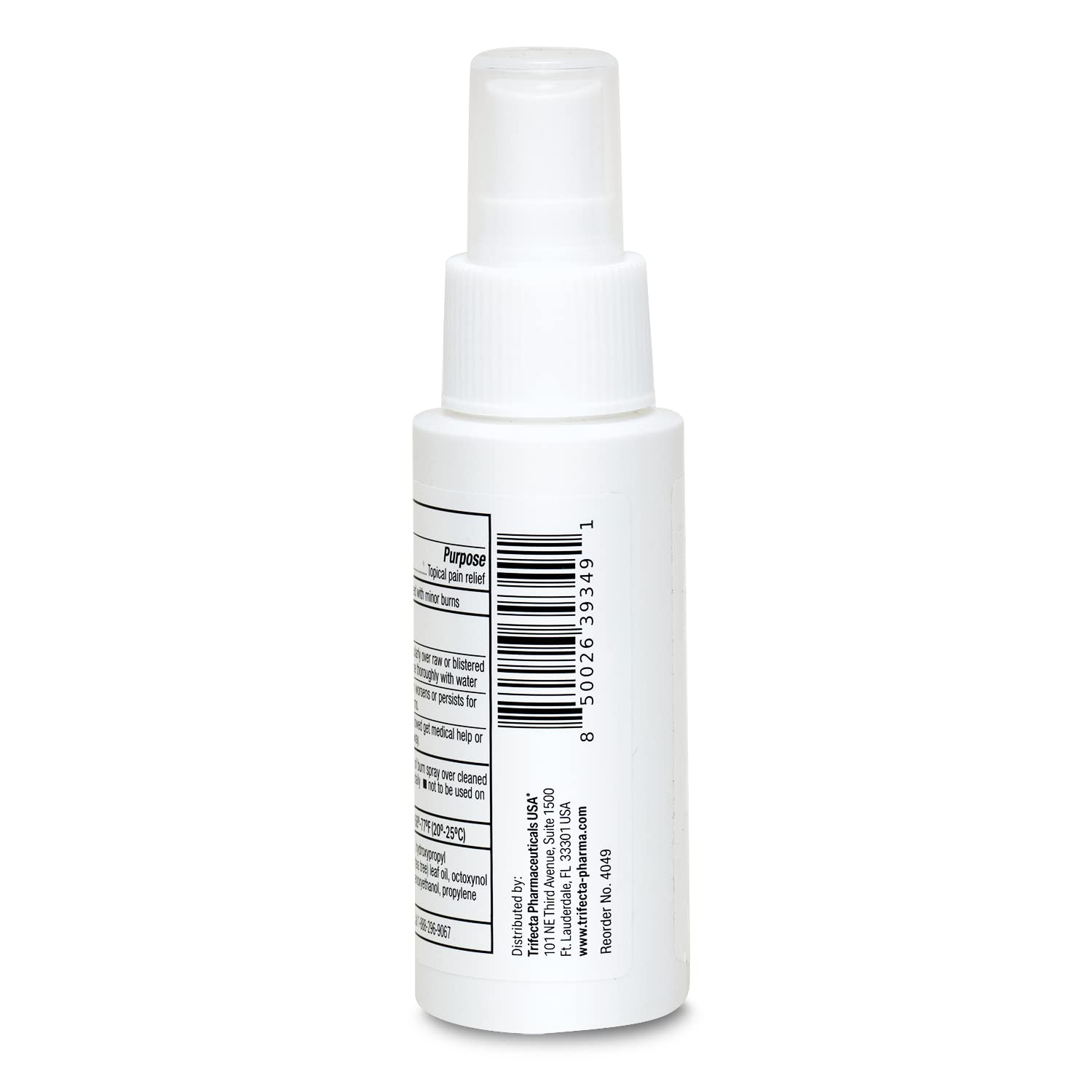 Globe Burn Spray packaging and three-bottle display in a retailer shelf