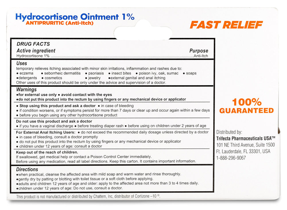 Product shot of Globe Hydrocortisone ointment in a tube for reliable relief.