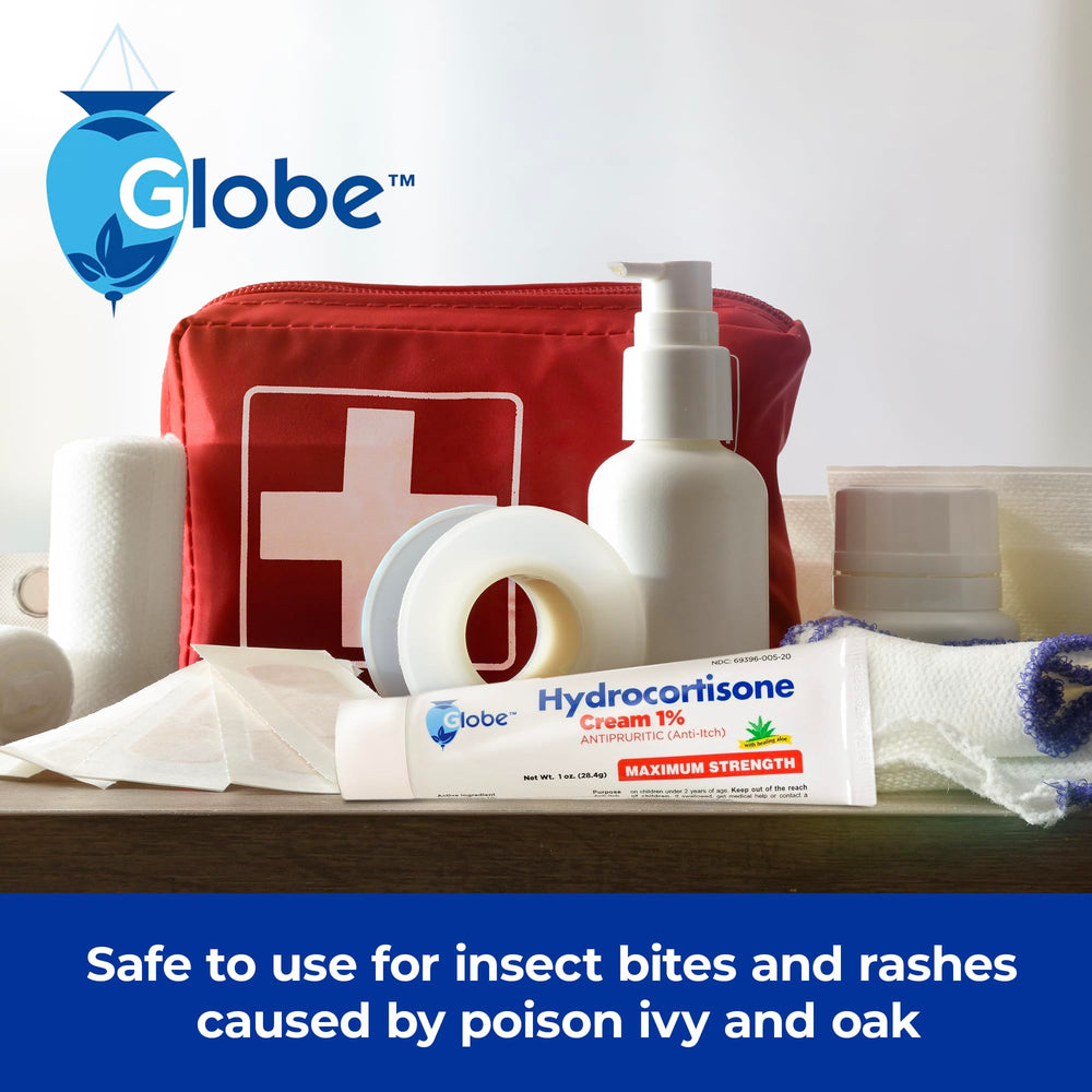 Globe ingredientes aloe hidrocortisona, calmante para irritaciones