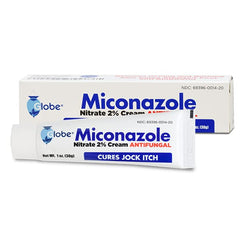 Globe Miconazolato 2% Crema en frasco para alivio posible de picor