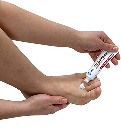 Globe Pharmacy antifungal cream side view showcases compact bottle design