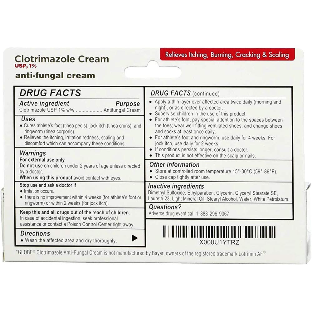 Globe Pharmacy skin relief on feet showing versatile use