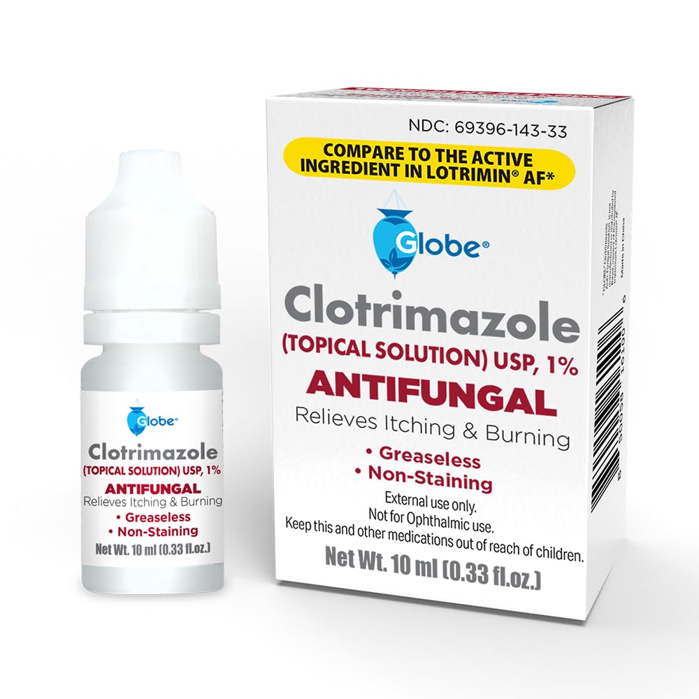 Globe Clotrimazol Frasco 10ml: alivio externo rápido para la piel.