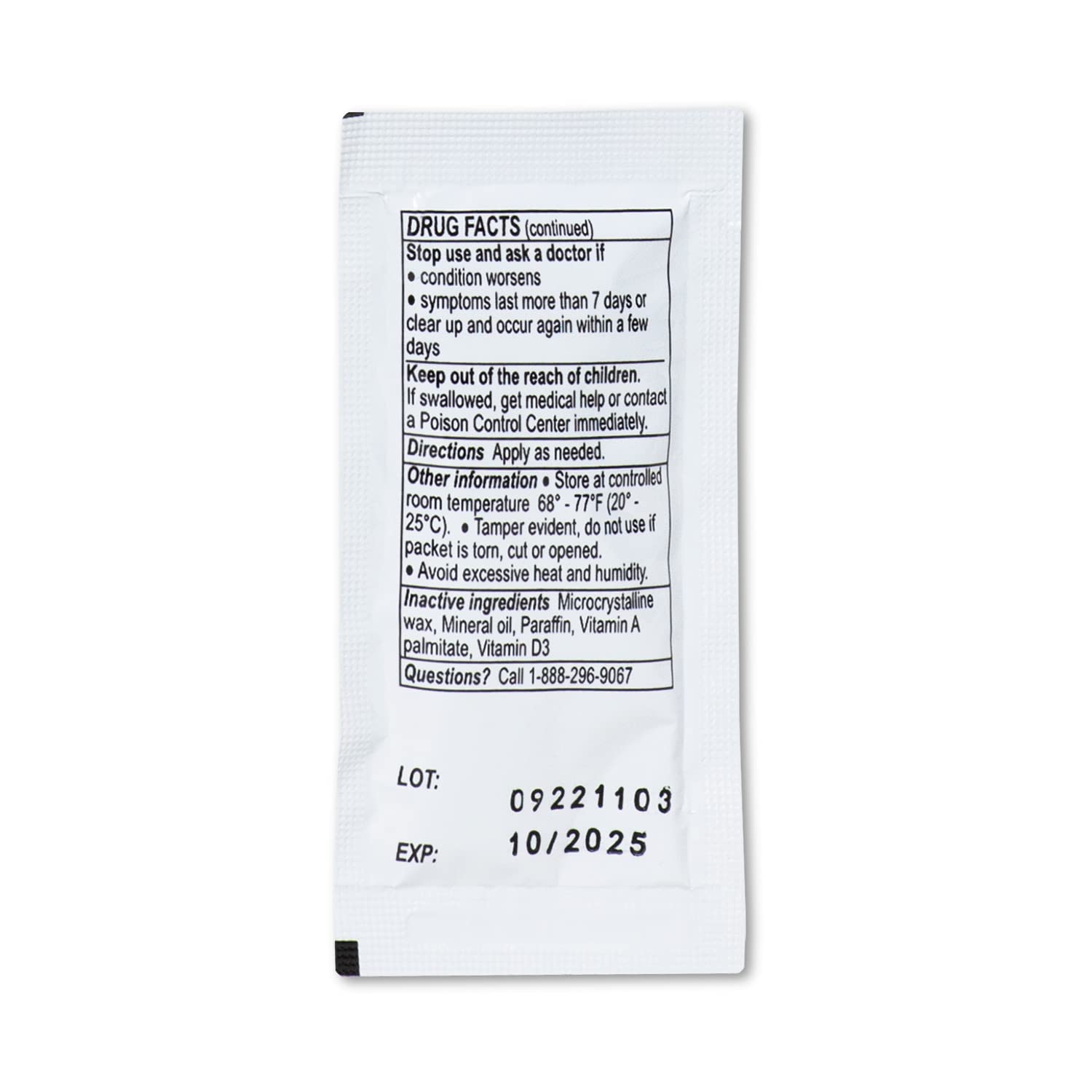 Lanolin and petrolatum formula in Globe Vitamin A&D Ointment