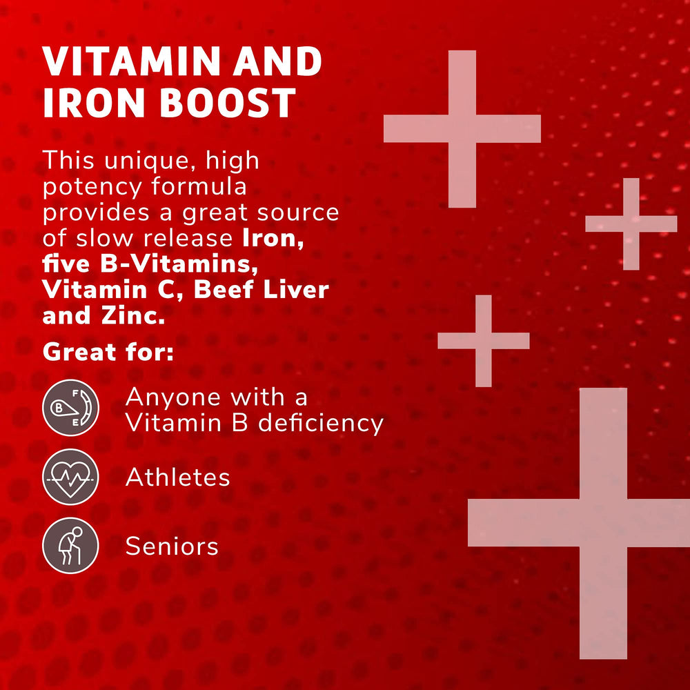 Globulo Rojo iron supplement ingredients beef liver listed on the label