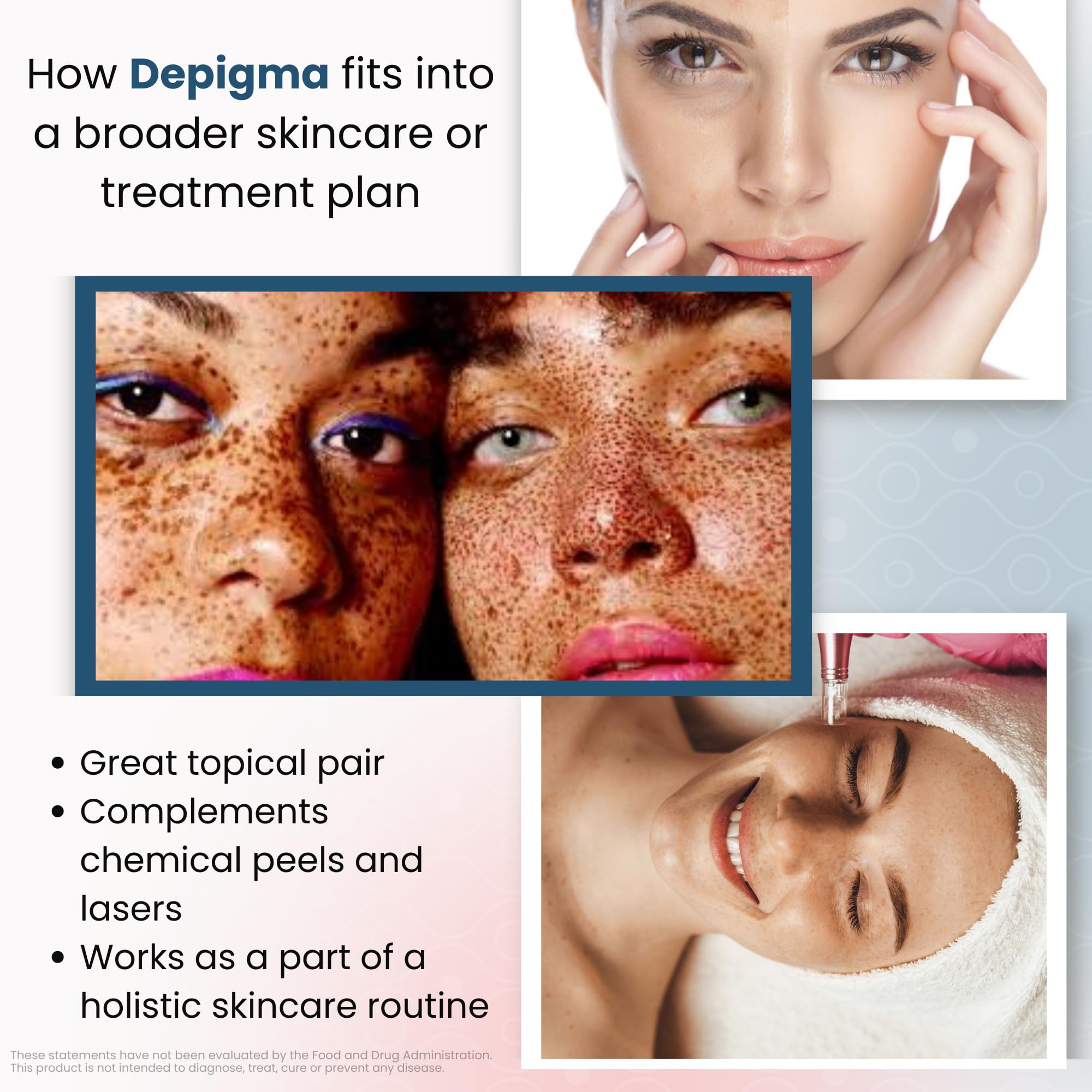 GlocalCare Depigma grape seed extract image detailing polyphenol-rich skin support.