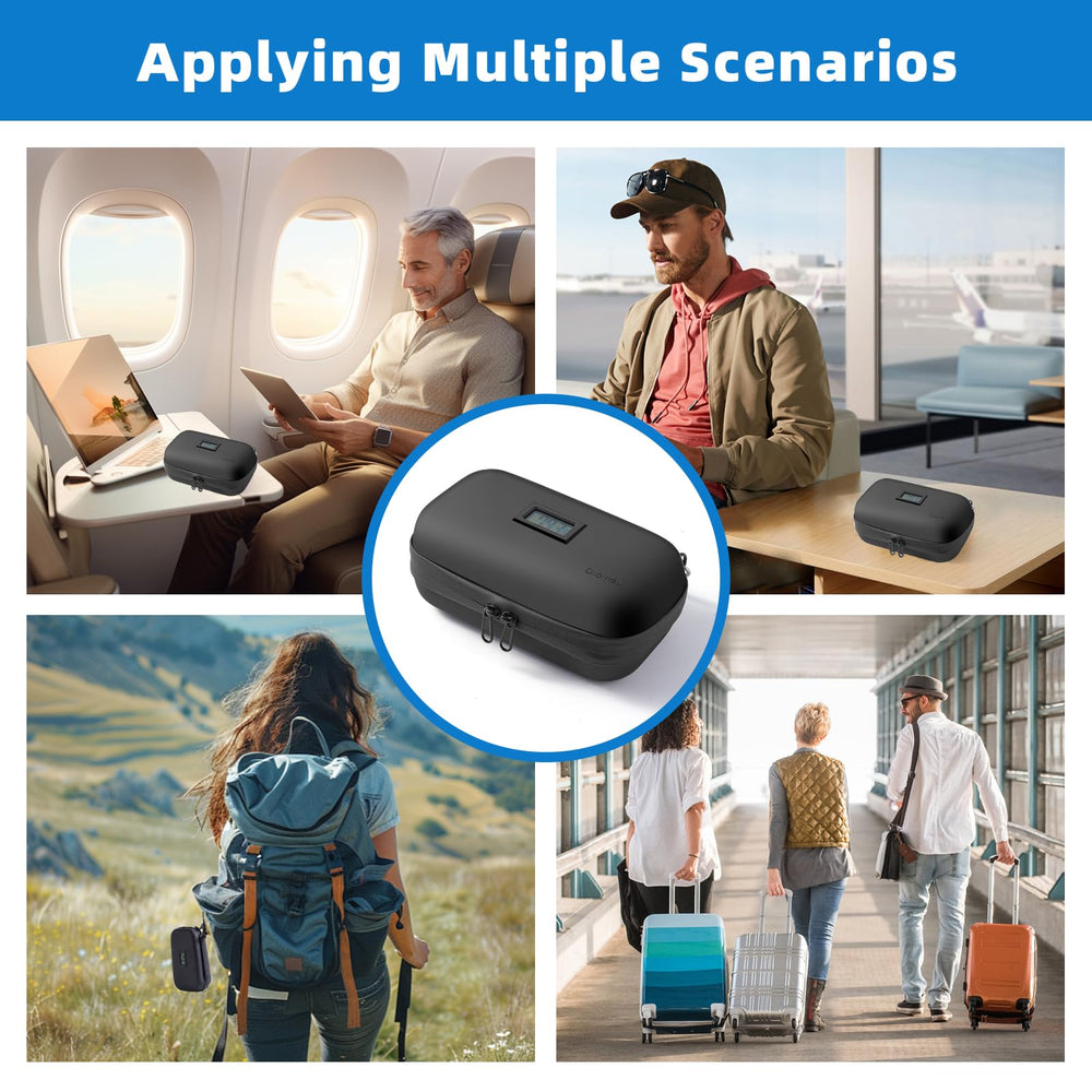 Gloinsu compact travel-size insulin cooler fits easily in bags or carry-ons.