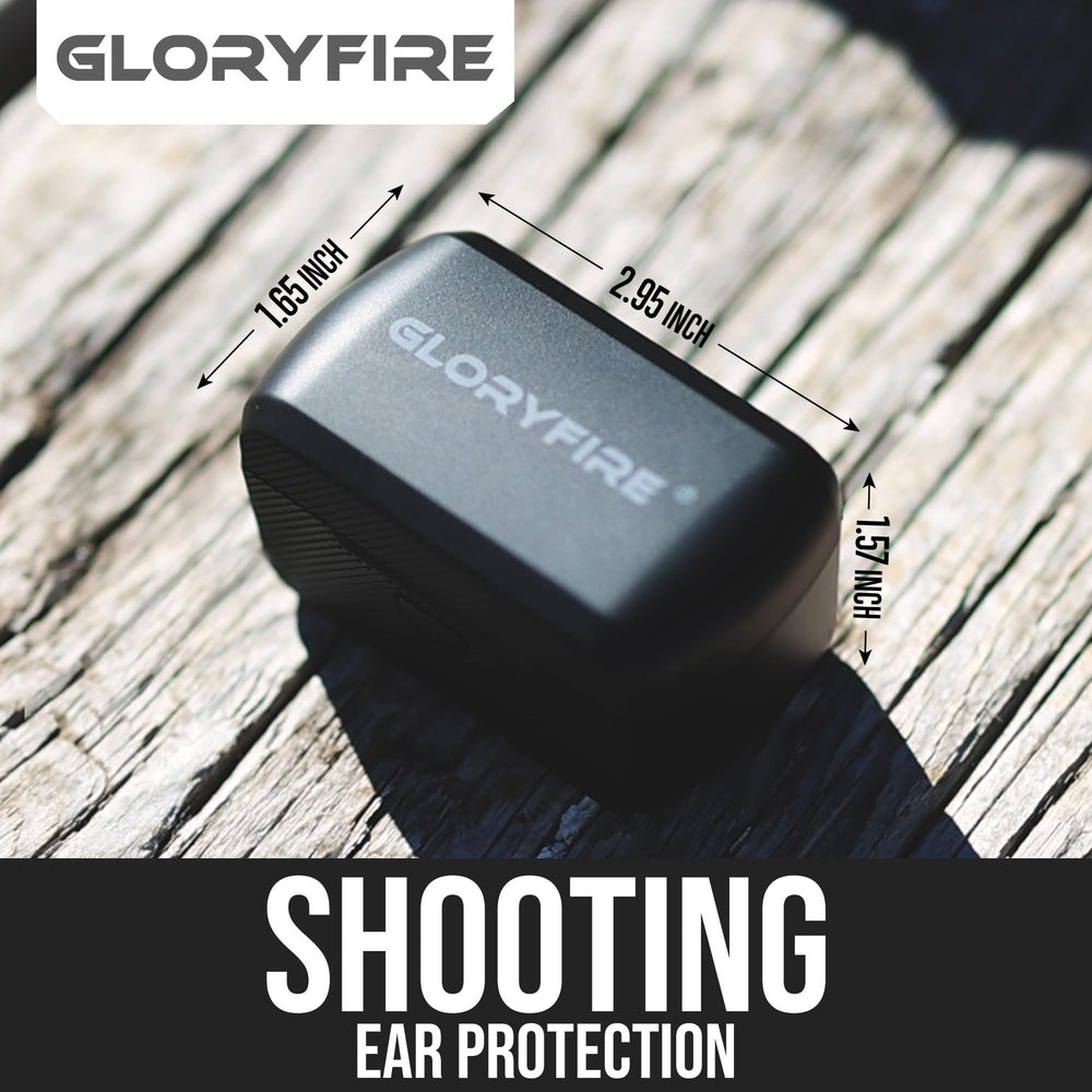 GLORYFIRE charging case provides 24-hour power and recharges earbuds.